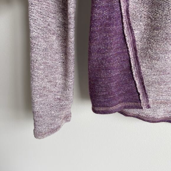 Khul Women's Cowl Neck Pullover Wool Blend Sweater Sz Small Purple Comfy Warm - Picture 4 of 12